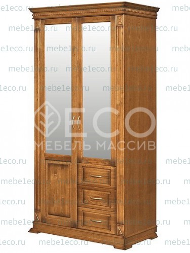 Шкаф из массива Верди-318.3 Ш-100см,В-220см,Г-60см
