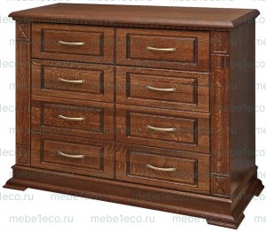Комод из массива Верди - 400.8 (8 ящиков) Ш-120см,В-100см,Г-45см
