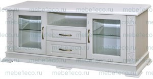 ТВ тумба из массива Верди - 316. 120ширина (со стеклами) Ш-120см,В-60см,Г-45см