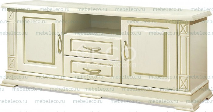 ТВ тумба из массива Верди - 316. 120ширина (филенка) Ш-120см,В-60см,Г-45см