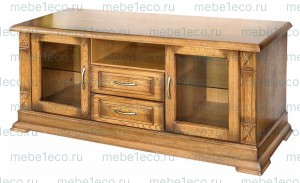 ТВ тумба из массива Верди - 316. 150ширина (со стеклами) Ш-150см,В-60см,Г-45см