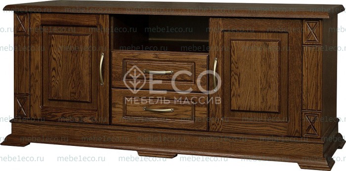 ТВ тумба из массива Верди - 316. 150ширина (филенка) Ш-150см,В-60см,Г-45см