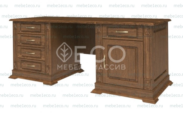 Письменный стол из массива Верди - 201 Ш-180см, В-75см,Г-60см