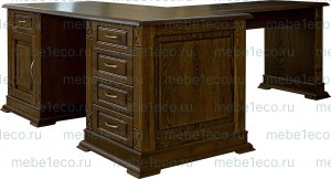 Письменный стол из массива Верди - 203 Ш-180см, В-75см,Г-60см + 100*73*55см
