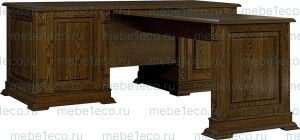 Письменный стол из массива Верди - 203 Ш-180см, В-75см,Г-60см + 100*73*55см