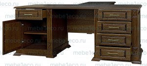 Письменный стол из массива Верди - 203 Ш-180см, В-75см,Г-60см + 100*73*55см