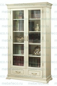 Книжный шкаф из массива Верди - 309 Ш-100см, В-200см,Г-45см