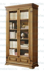 Книжный шкаф из массива Верди - 309 Ш-100см, В-200см,Г-45см