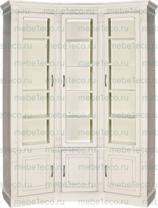 Книжный шкаф из массива угловой Верди - 290 Ш-1425+1425см,В-230см,Г-40см