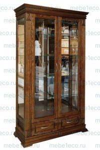 Шкаф из массива Верди Сервант - 313 Ш-100см, В-200см,Г-45см