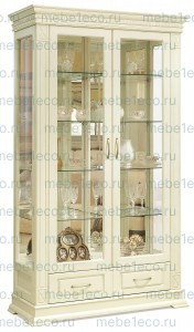 Шкаф из массива Верди Сервант - 313 Ш-100см, В-200см,Г-45см