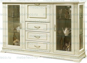 Шкаф Сервант из массива Верди 315.1 Ш-150см, В-120см,Г-45см