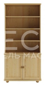 Книжный шкаф Витязь модель№7 из массива Ш-80см,В-190см,Г-30/40см