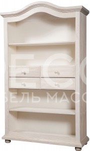 Книжный шкаф Лотос из массива Ш-100см,В-200см,Г-40см