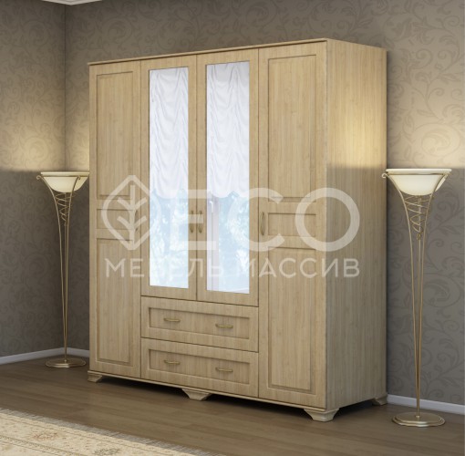 Шкаф Витязь 240 из массива Ш-180см,В-200см,Г-60см