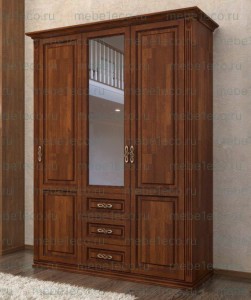 Шкаф Верджиния 3-х створчатый модель№2 из массива Ш-160см,В-230см,Г-60см