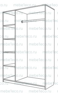 Шкаф Прованс Браун из массива Ш-150см,В-220см,Г-60см