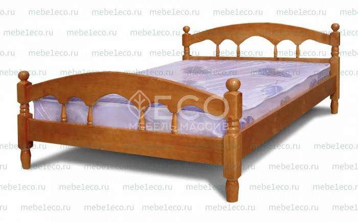 Кровать Джулия модель№3 из массива дерева