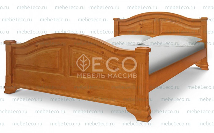 Кровать Гефест из массива дерева