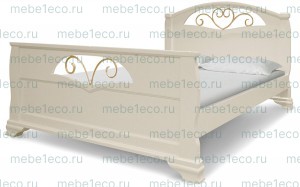 Кровать Эврос из массива дерева
