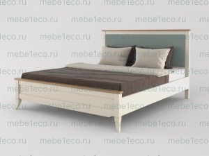 Кровать Римини "с каретной стяжкой" МДФ+Бук