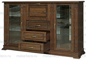 Шкаф Сервант из массива Верди 315.5 Ш-150см,В-120см,Г-45см