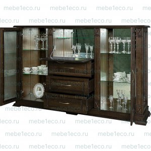 Шкаф Сервант из массива Верди 315.5 Ш-150см,В-120см,Г-45см