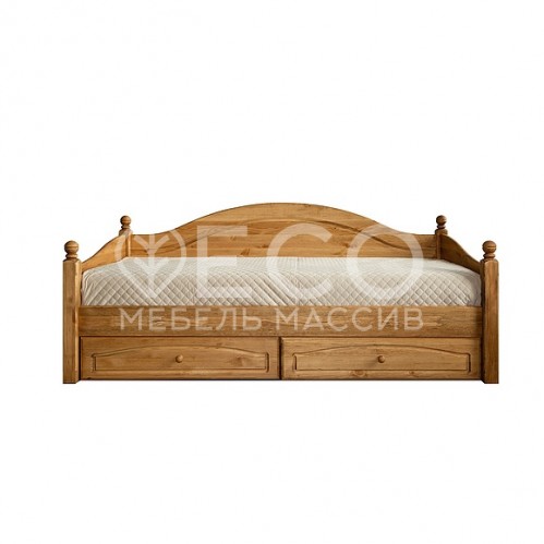 Кровать - Диван Лотос из массива дерева