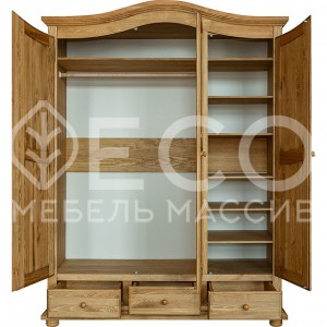 Шкаф Лотос модель №3 из массива Ш-160см,В-220см,Г-60см