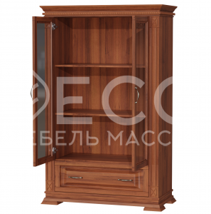 Книжный шкаф Верди - 124 из массива Ш-90см,В-140см,Г-45см