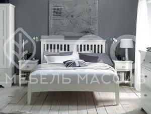 Кровать Скандинавия из массива дерева