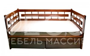 Кровать Сакура 3 спинки из массива дерева