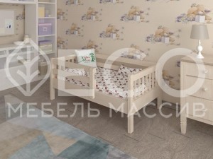 Кровать Уно из массива дерева