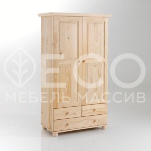 Шкаф Муромец №2 из массива Ш-90см,В-190см,Г-60см