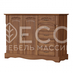 Комод Паола - 421 из массива Ш-120см,В-90см,Г-45см
