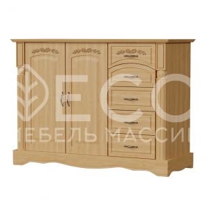 Комод Паола - 421 из массива Ш-120см,В-90см,Г-45см